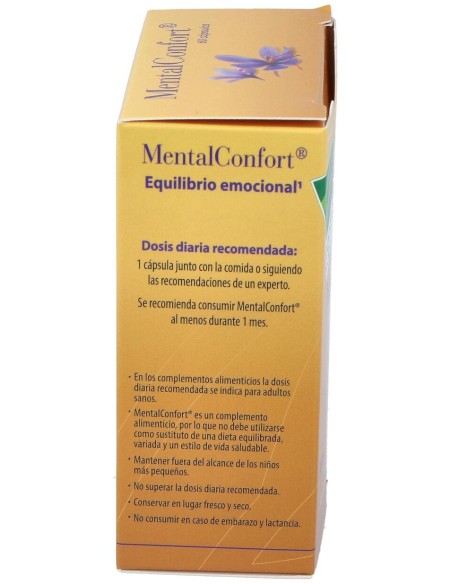 100% Natural Mentalconfort 60 Cápsulas Vegetales