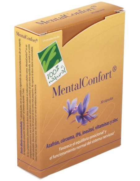 100% Natural Mentalconfort 30Cáps