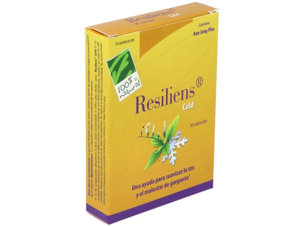 100% Natural Resiliens Cold 30 Cápsulas