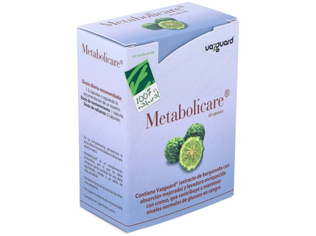 100% Natural Metabolicare 60Caps