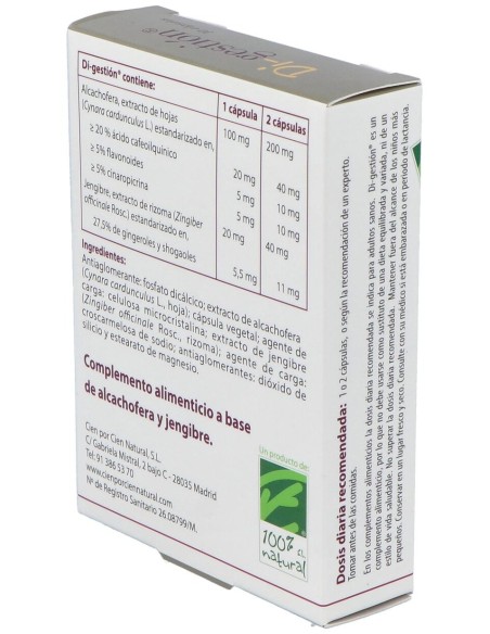 100% Natural Di-Gestion 30Caps