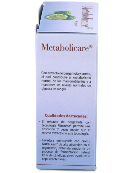 100% Natural Metabolicare 60Caps