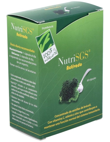 100% Natural Nutrisgs 60 Vcaps
