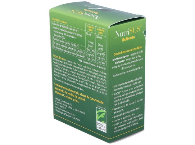 100% Natural Nutrisgs 60 Vcaps