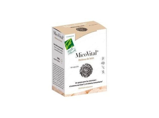 100% Natural Micovital Melena Leon 60Caps