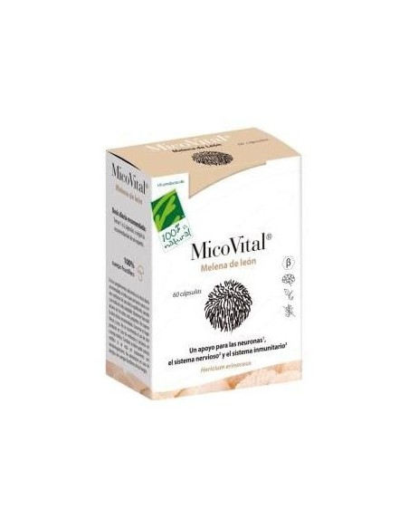 100% Natural Micovital Melena Leon 60Caps