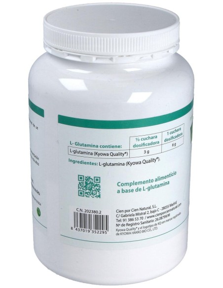 100% Natural L Glutamina 504G