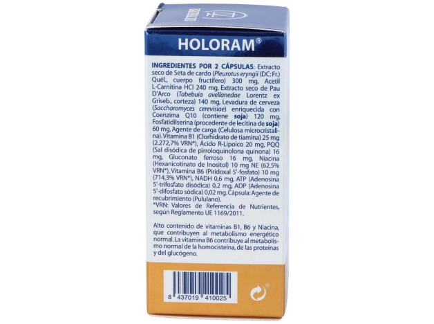 Equisalud Holoram Mitocondria 60 Cápsulas