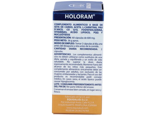 Equisalud Holoram Mitocondria 60 Cápsulas