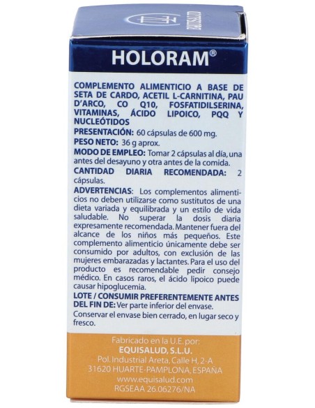 Equisalud Holoram Mitocondria 60 Cápsulas