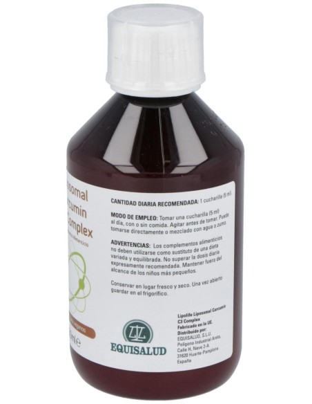 Equisalud Lipolife Liposomal Curcumin C3 Complex 250Ml