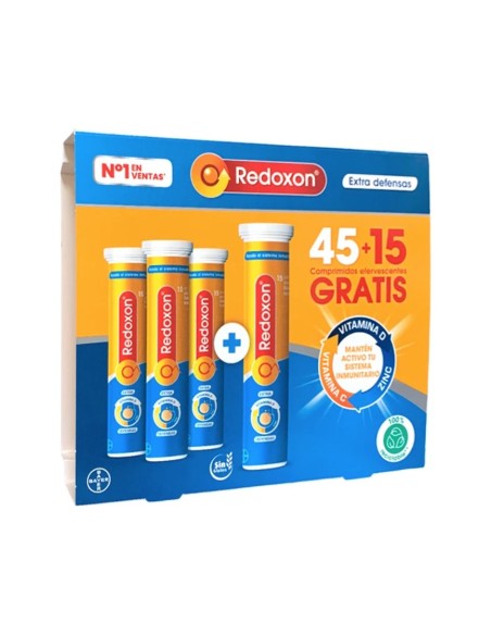 Redoxon Extra Defensas 45+15 Comprimidos Efervescentes