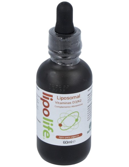 Liposomal Vitaminas D3/K2 60Ml. Lipolife