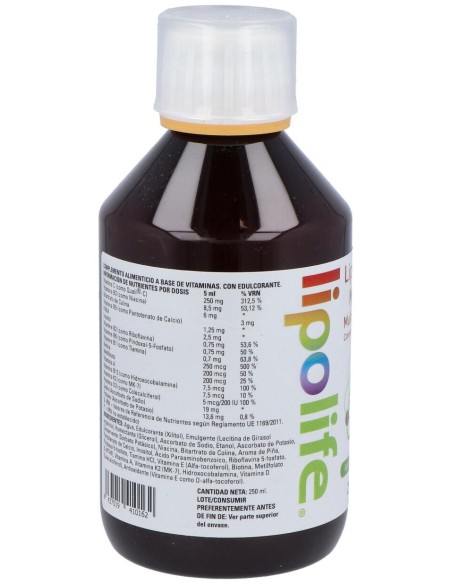 Liposomal Multivit 250Ml. Lipolife