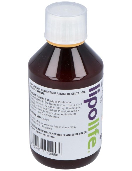 Equisalud Lipolife Liposomal Glutatión Albaricoque Y Vainilla 250Ml