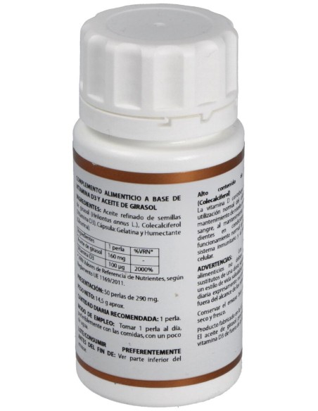 Holovit Vitamina D3 4000Ui Colecalciferol 50Caps