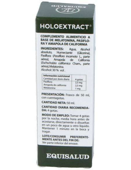 Holoextract Melatonina Sueño 50Ml.