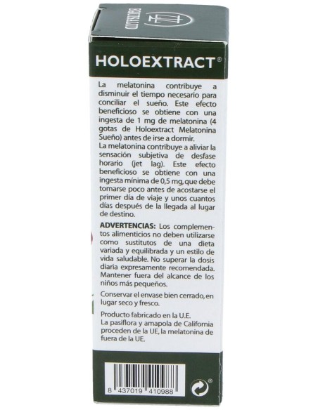 Holoextract Melatonina Sueño 50Ml.