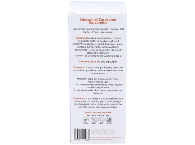 Curesupport Liposomal Curosome Cureit Curcumin...
