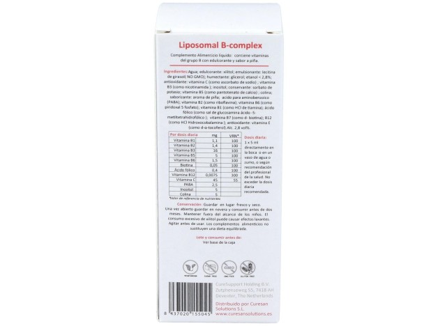 Curesupport Liposomal B Complex 150Ml