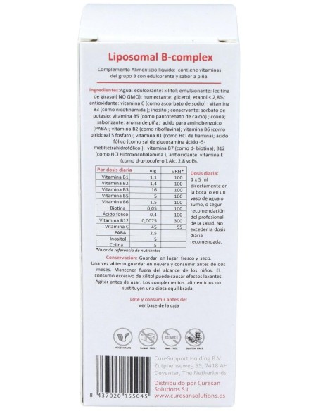 Curesupport Liposomal B Complex 150Ml