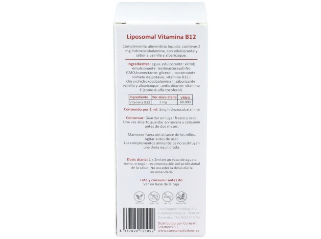 Curesupport Liposomal B12 60Ml