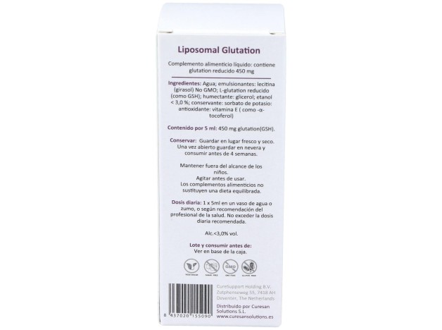 Curesupport Liposomal Glutation 100Ml