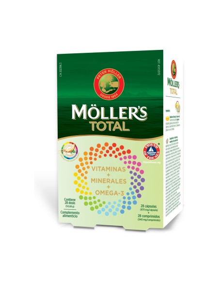 Möller’s Total Vitaminas 28 cápsulas + 28 comprimidos