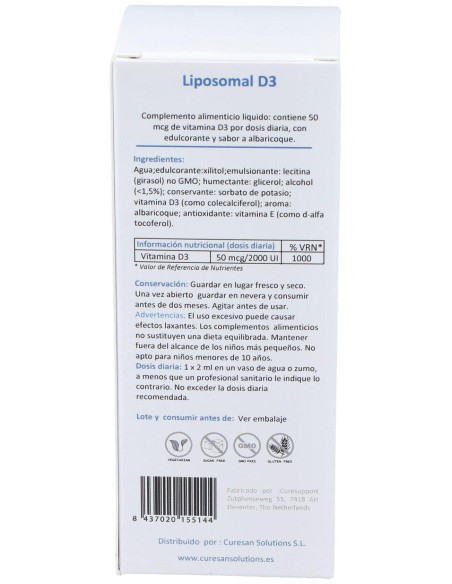 Liposomal D3 60Ml.