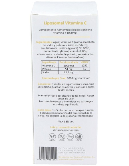 Liposomal Vitamina C 250Ml.