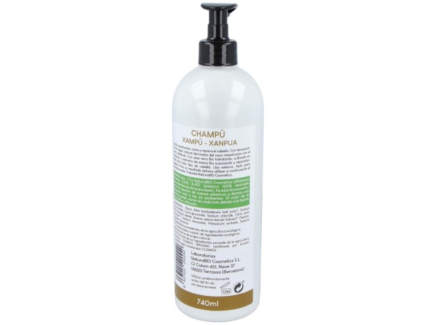 Naturabio Cosmetics Champú Tratante Aloe Avena...