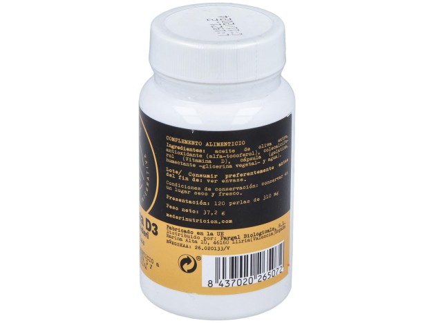 Vitamina D3 4000Ui 120 Perlas