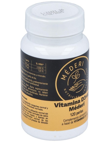 Mederi Vitamina D3 + K2 120 Perlas