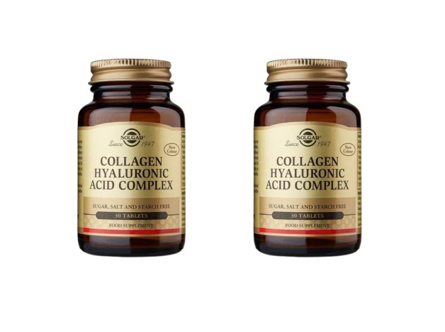 Solgar Collagen Hyaluronic Acid Complex 2 x 30 Comprimidos ¡Duplo!