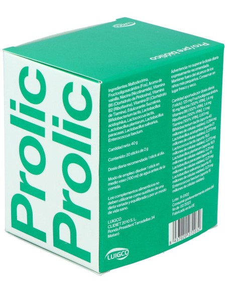 Luigco Prolic Pre Probiotico 20 Sobres