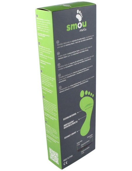 Smou Meta Plantilla Con Descarga Metatarsal 39/40 1 Par
