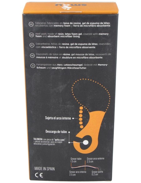 Smou Heel Talonera Larga Fascitis Y Espolón 39/40/41 1 Par