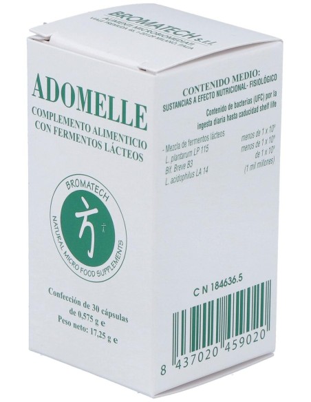 Bromatech Adomelle Integratore Alimentare Con Fermenti Lattici 30Caps