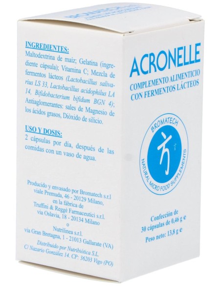 Bromatech Acronelle Integratore Alimentare Con Fermenti Lattici 30Caps