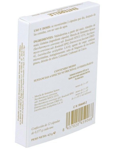 Bromatech Enterelle Plus, 12 Cápsulas