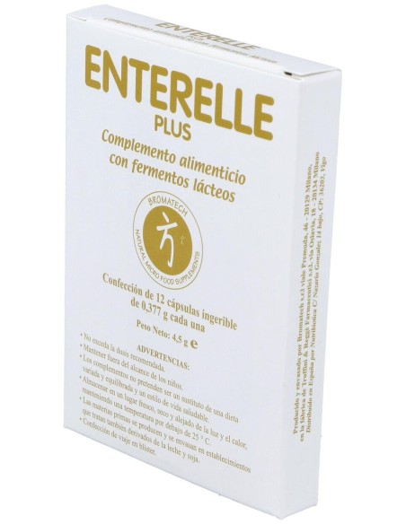 Bromatech Enterelle Plus, 12 Cápsulas