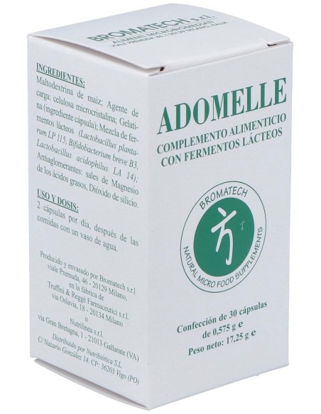 Bromatech Adomelle Integratore Alimentare Con Fermenti Lattici 30Caps