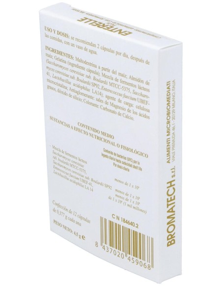 Bromatech Enterelle Plus, 12 Cápsulas