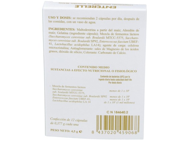 Bromatech Enterelle Plus, 12 Cápsulas
