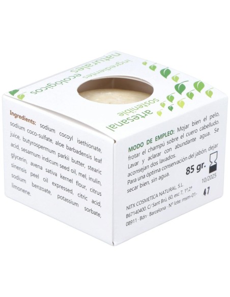 Nitx Champú Sólido Nutritivo 85G
