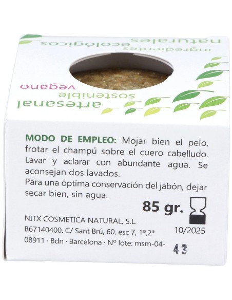 Nitx Sahara Antigras Champu Solido 85G