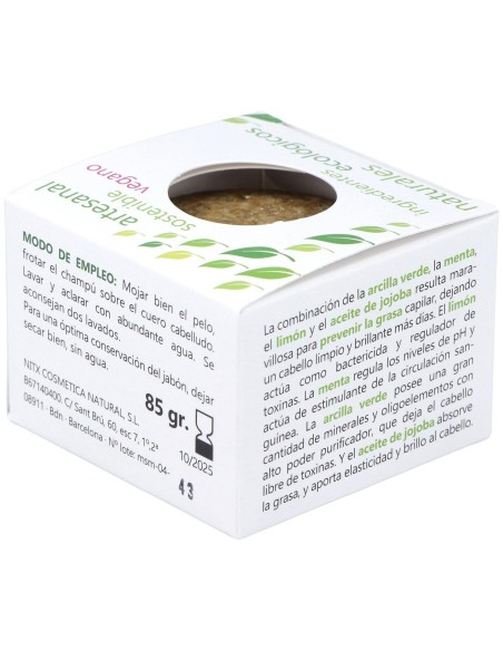 Nitx Sahara Antigras Champu Solido 85G