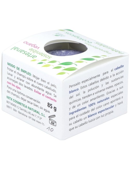 Nitx Champú Sólido Cabellos Blancos 85G