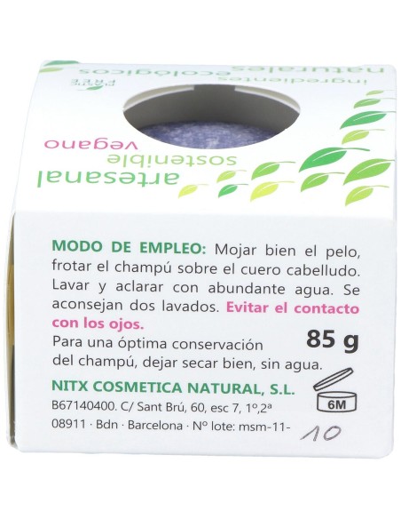 Nitx Champú Sólido Cabellos Blancos 85G