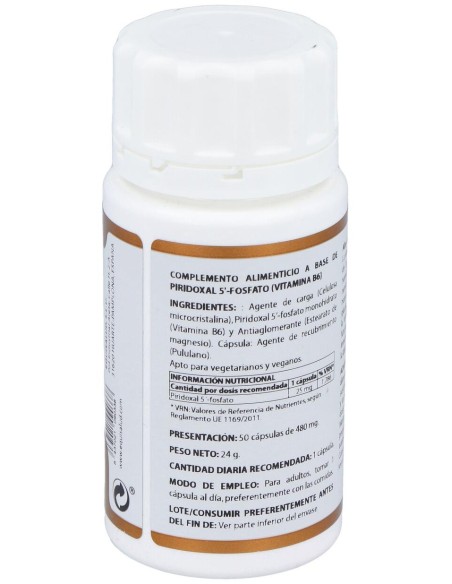 Holovit Piridoxal-5-Fosfato 25Mg Vit. B6 50Cap